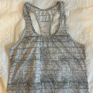 Patterned Athletic Tank Top
